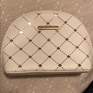 Michael Kors Cosmetic Bag ; White Leather